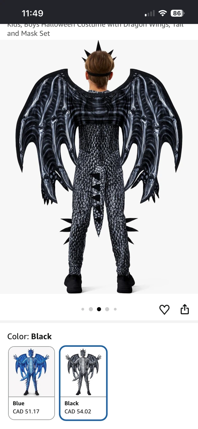 Cool Kids Dragon Costume - 10/12yr - photo 5