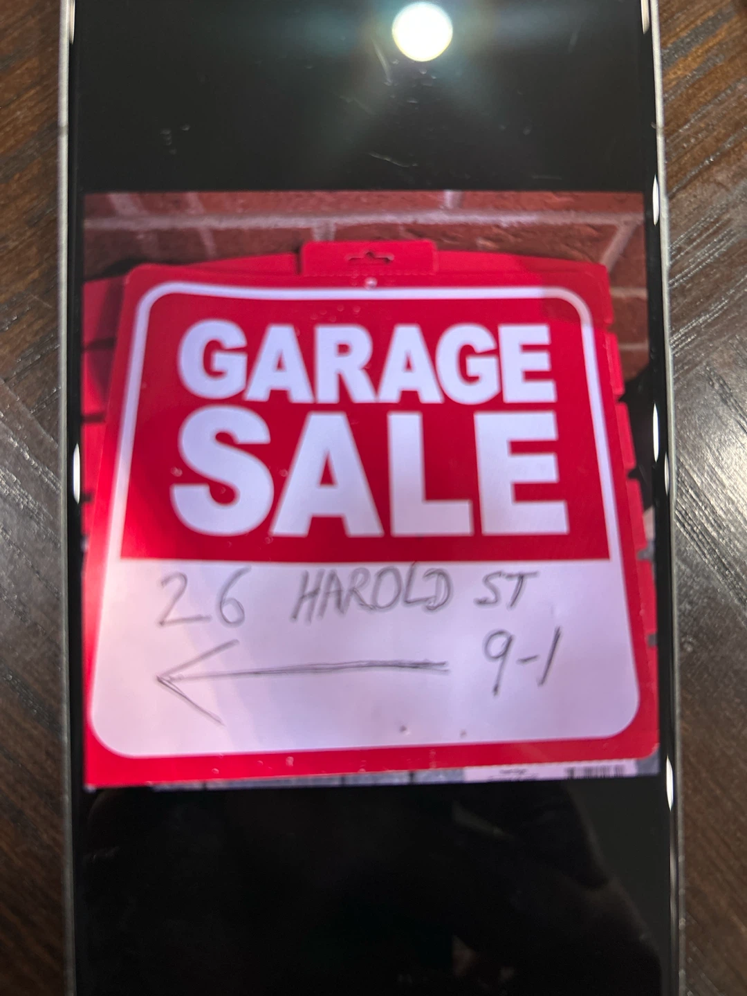 Garage Sale      October 3rd. Harold Street 9- 1:30