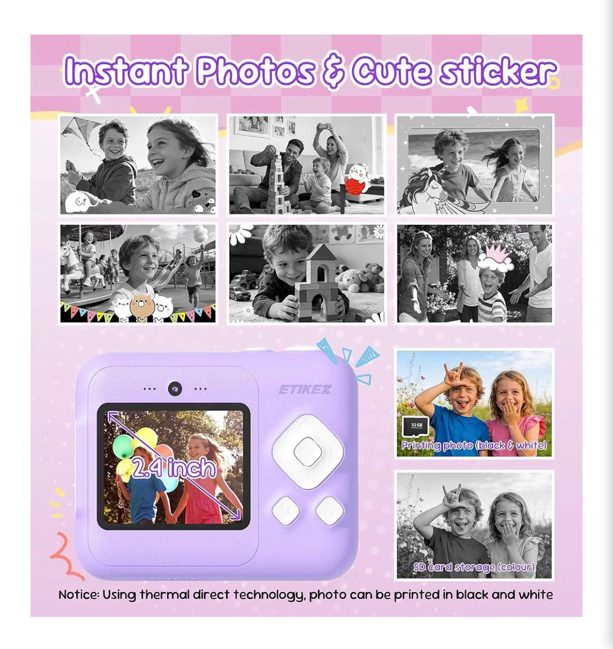 ETIKEZ Kids Instant Print Camera - photo 3