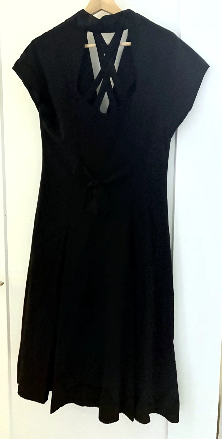 Vance Creations black midi dress