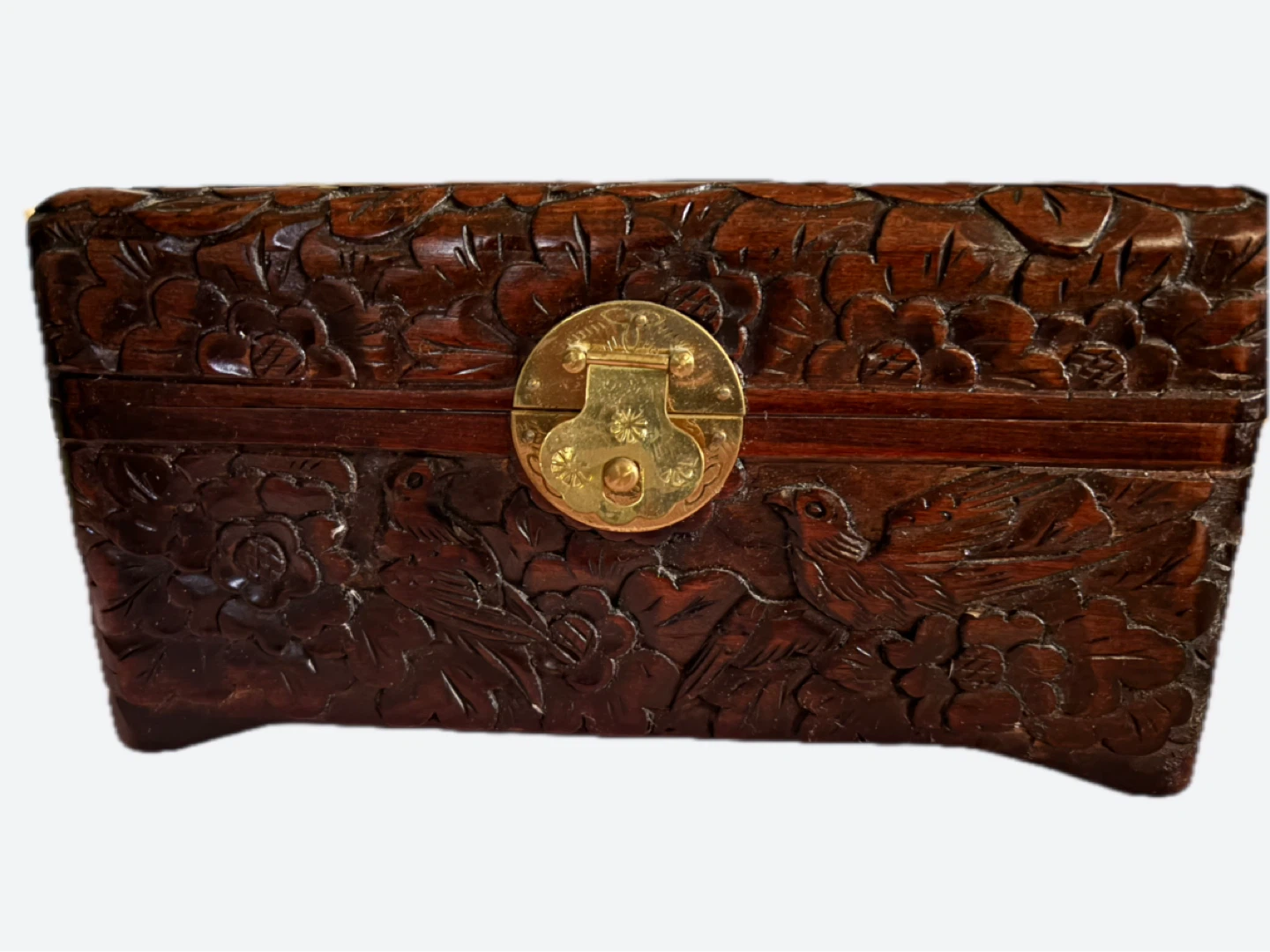 Carved Wooden Keepsake Box