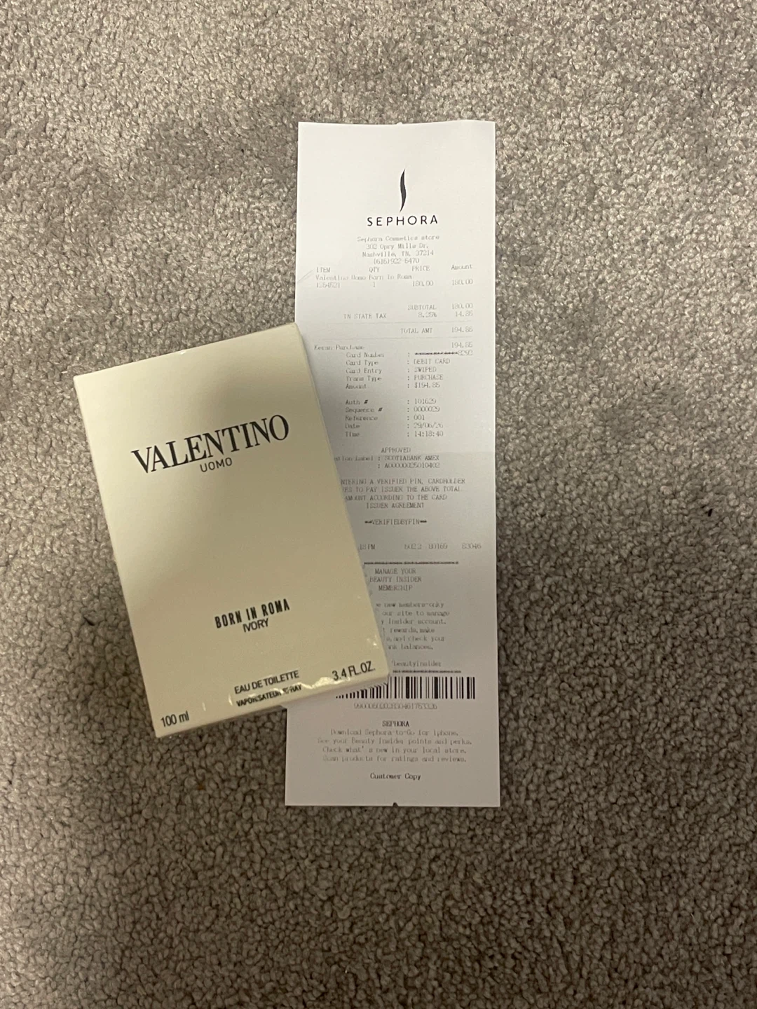 Valentino Uomo Born In Roma Ivory Eau De Toilette 100ml
