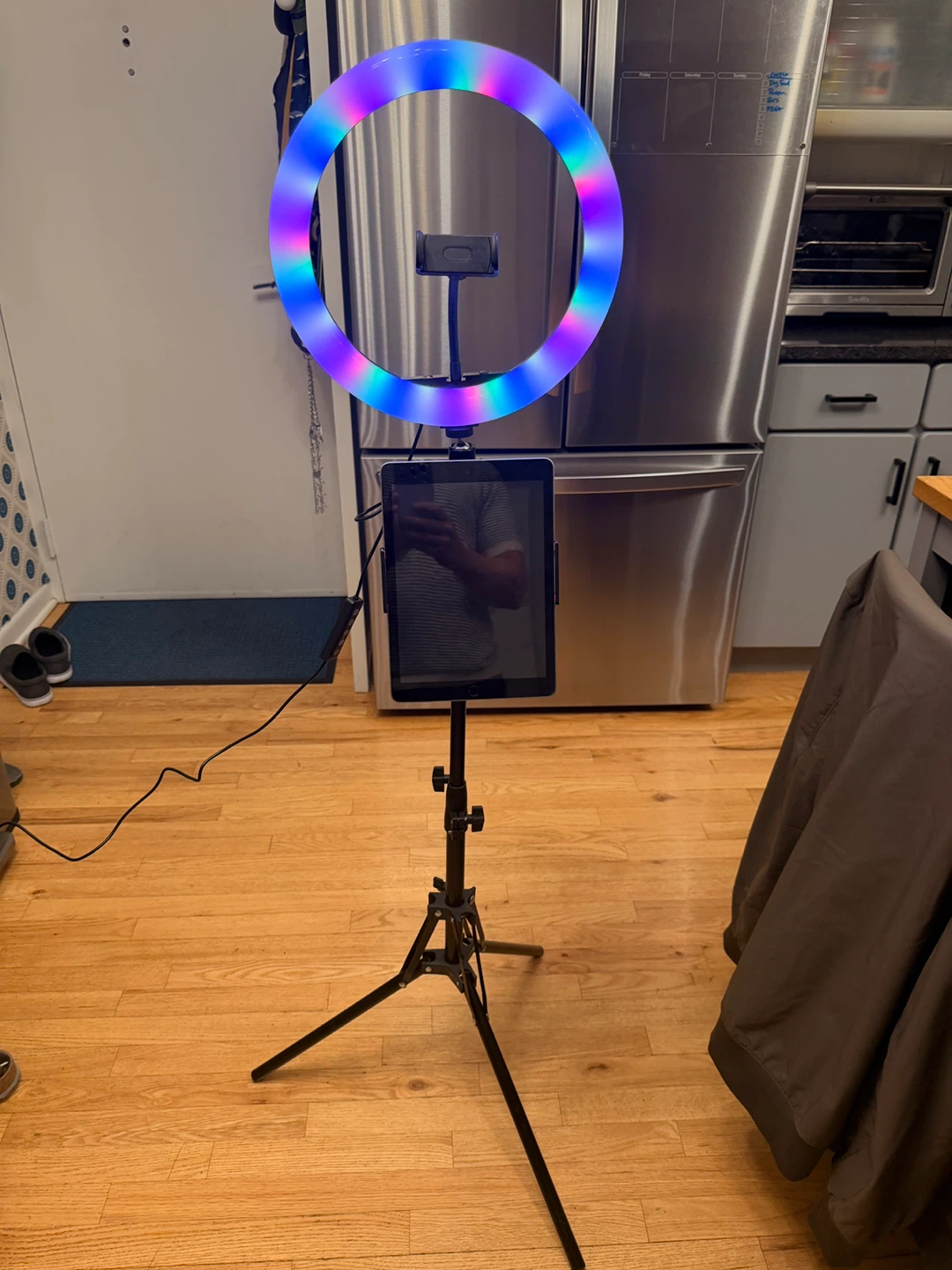 RGB LED Ring Light with Tripod Stand - photo 4