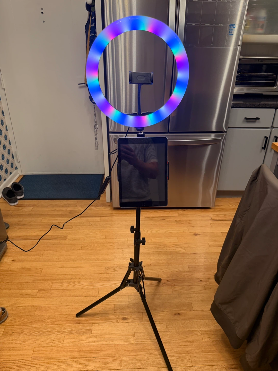 RGB LED Ring Light with Tripod Stand - photo 5
