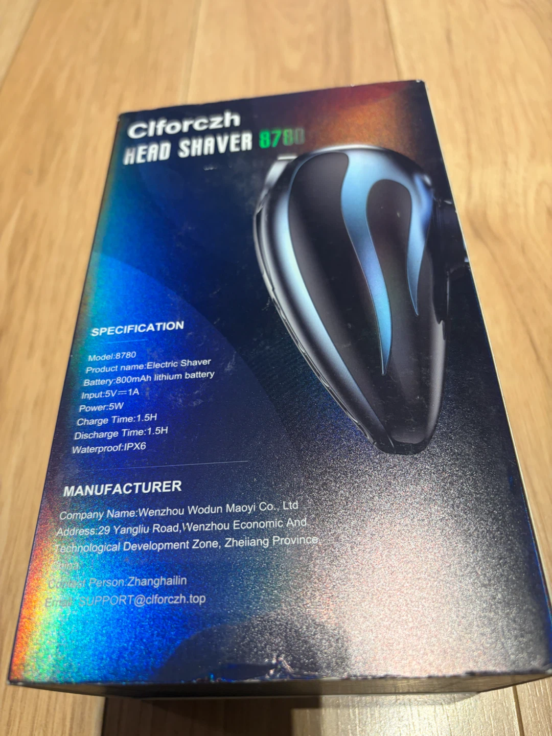 Clforczh Electric Head Shaver 8780 - photo 3