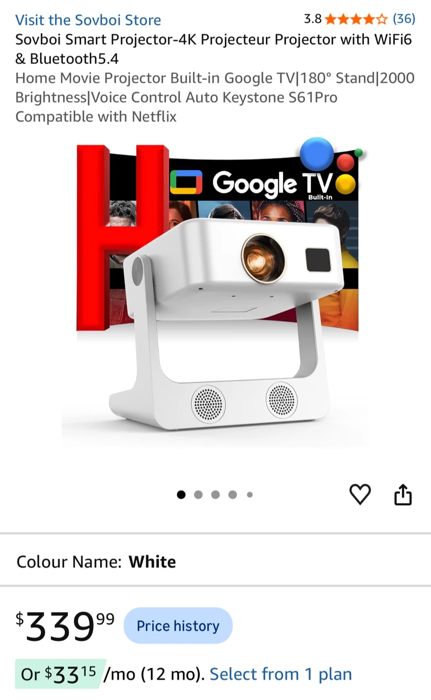 Sovboi S61Pro Smart Projector - photo 3