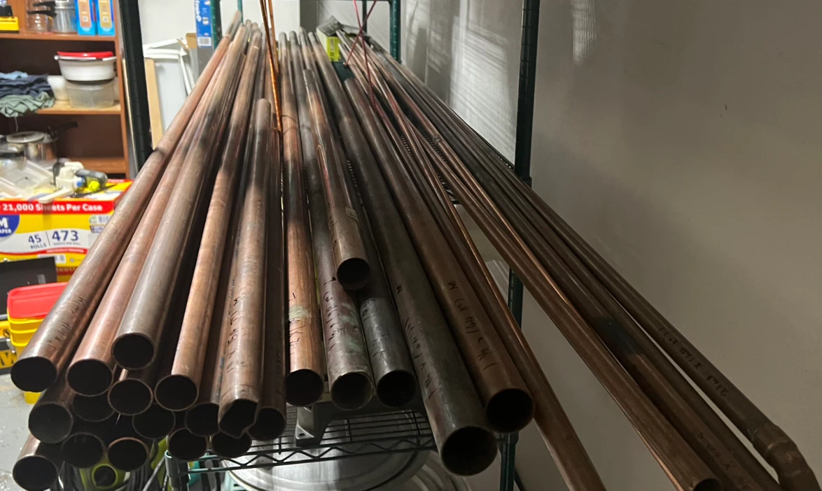 29 Pieces of Rigid Copper Pipe Lot – Type L & M
