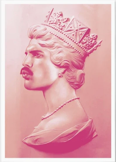 Freddie Mercury Queen Cameo Art Print - photo 2