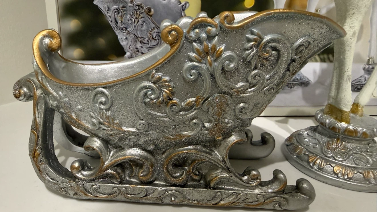 Cherish the Season 3-Piece Reindeer and Sleigh Decor Set - photo 2