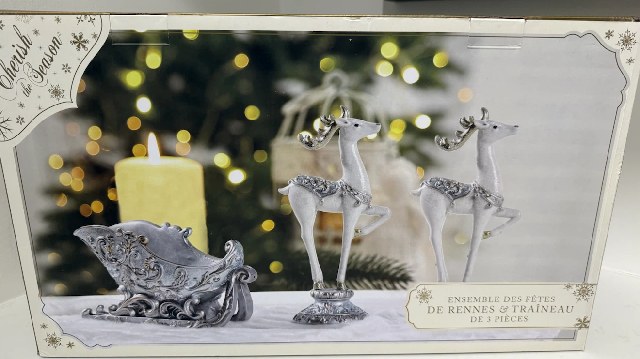 Cherish the Season 3-Piece Reindeer and Sleigh Decor Set - photo 5