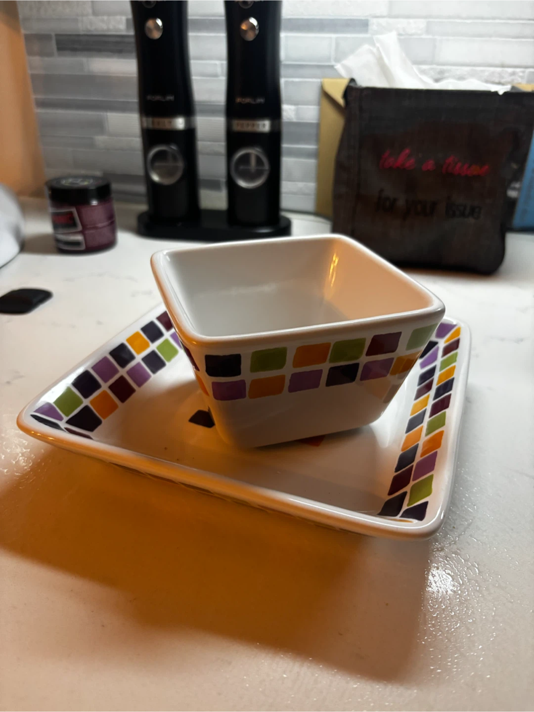 The Pampered Chef Simple Additions Bowl and Plate