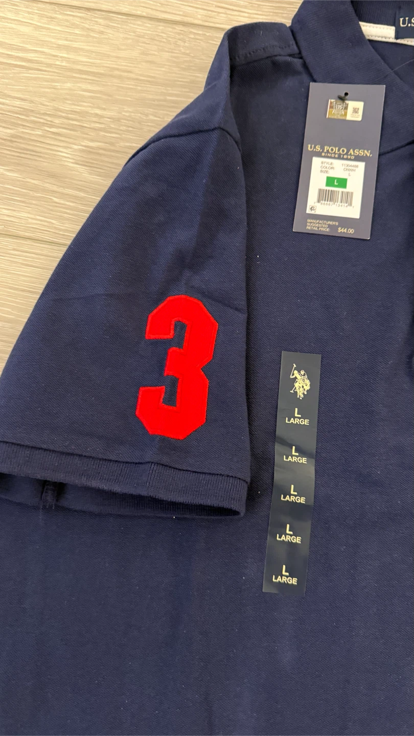 U.S. Polo Assn. Navy Polo Shirt Large_ New - photo 5