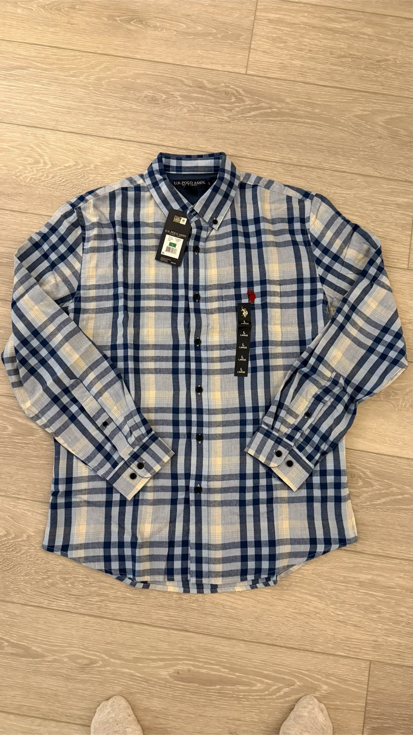 U.S. Polo Assn. Long Sleeve Plaid Shirt