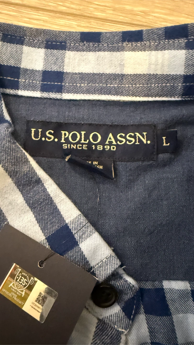 U.S. Polo Assn. Long Sleeve Plaid Shirt - photo 4