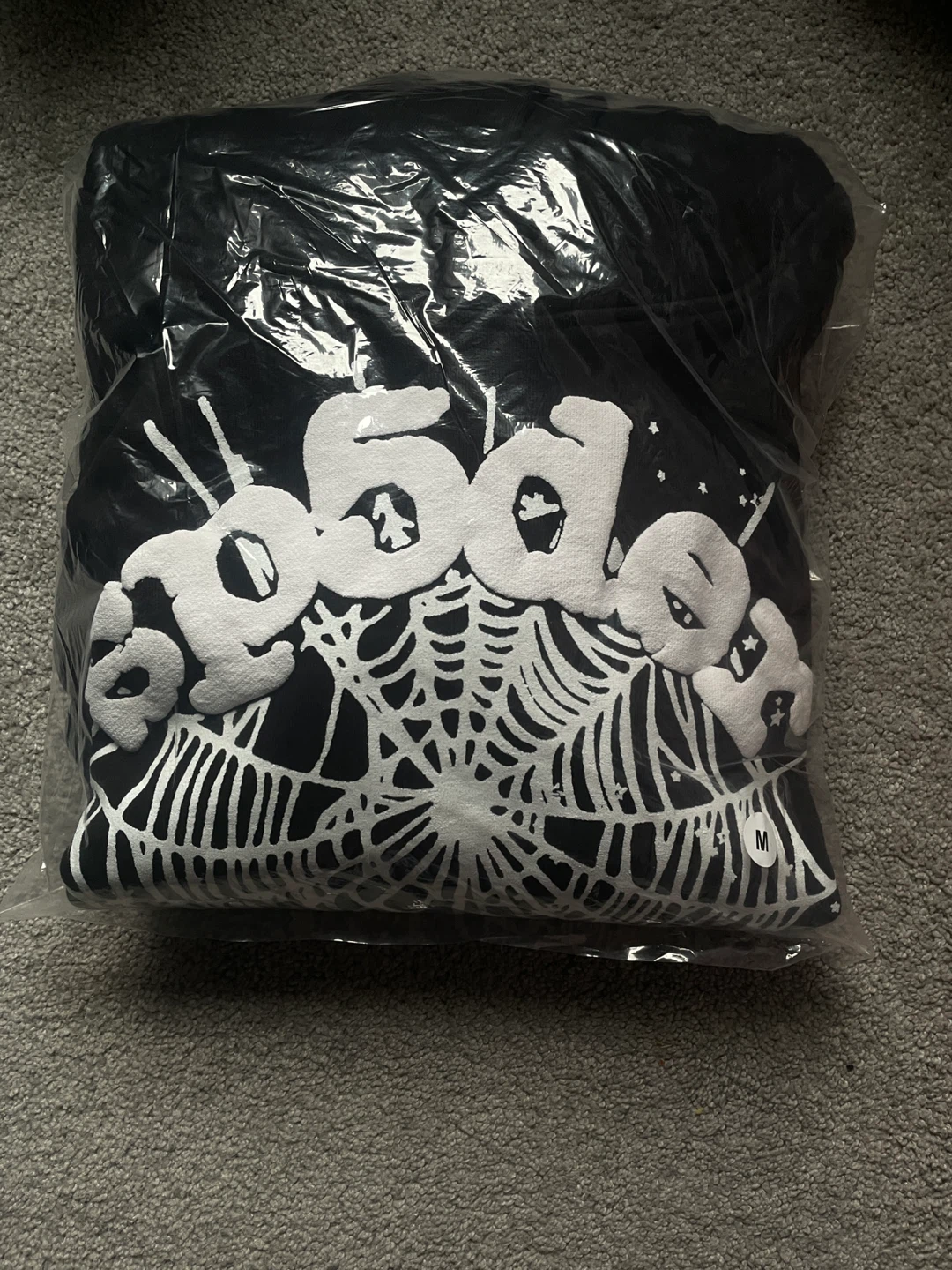 Spider Web Hoodie Black