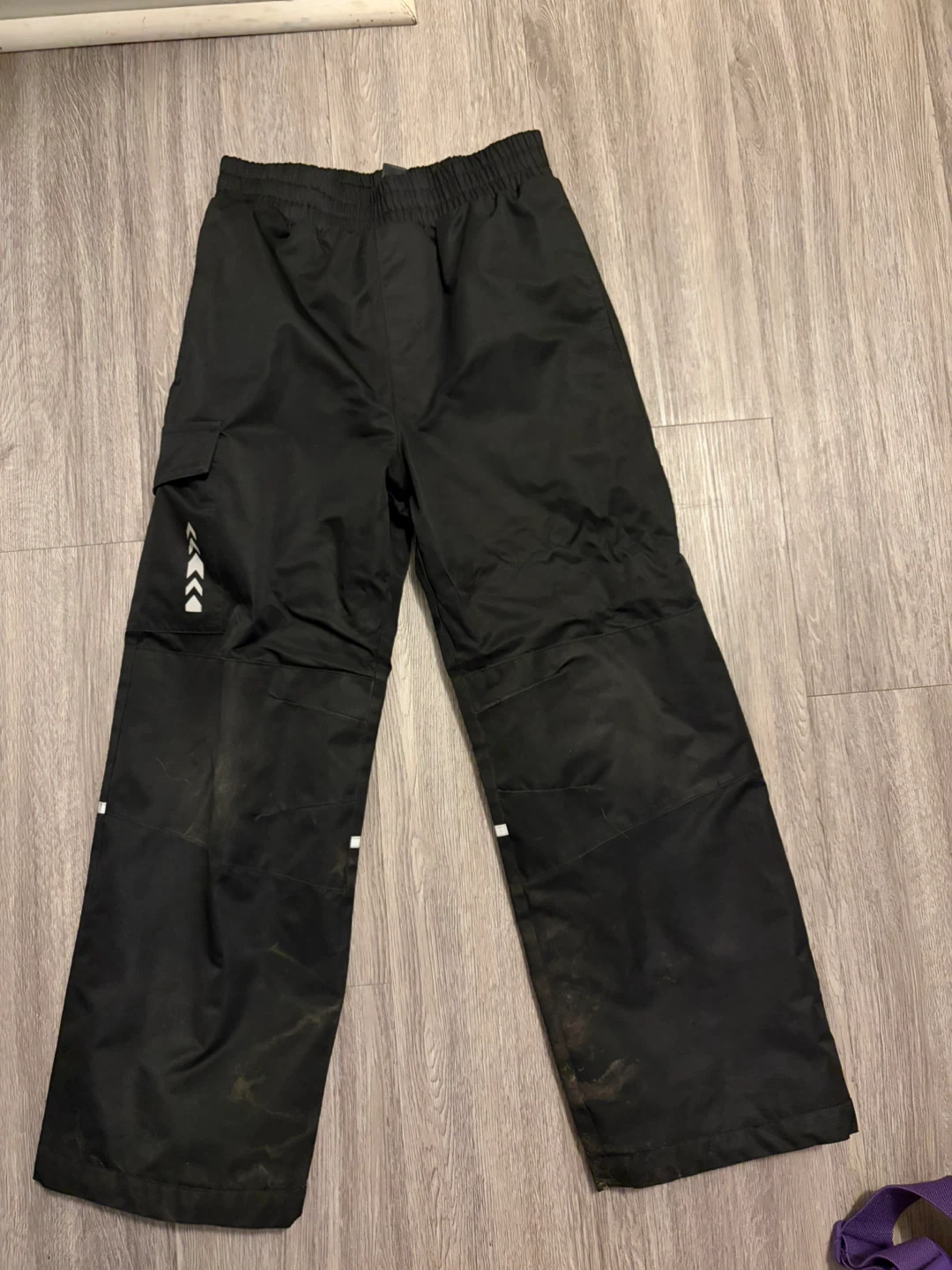 George Black Snow Pants Size 7-8