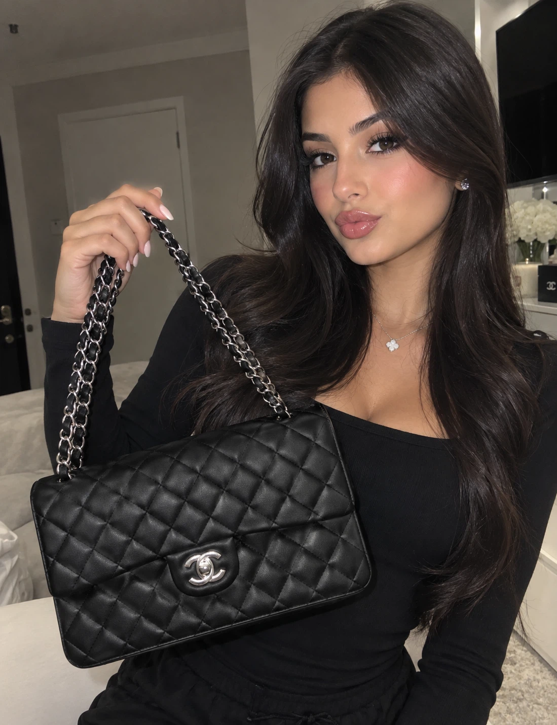 Chanel Quilted Flap Bag Black