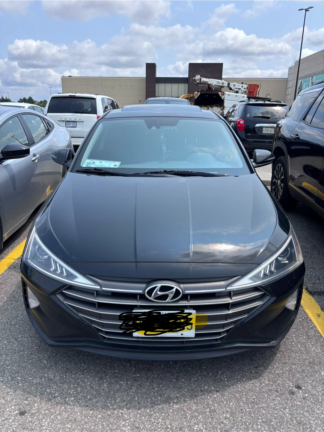 Black Hyundai Elantra 2020