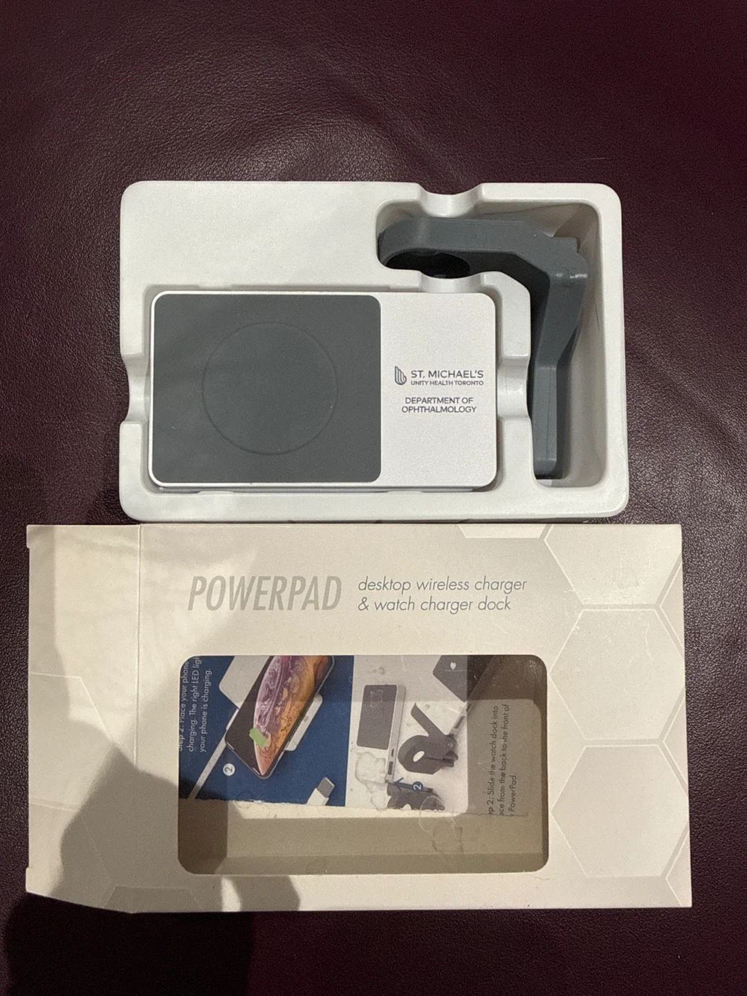 PowerPad Desktop Wireless Charger and Watch Dock