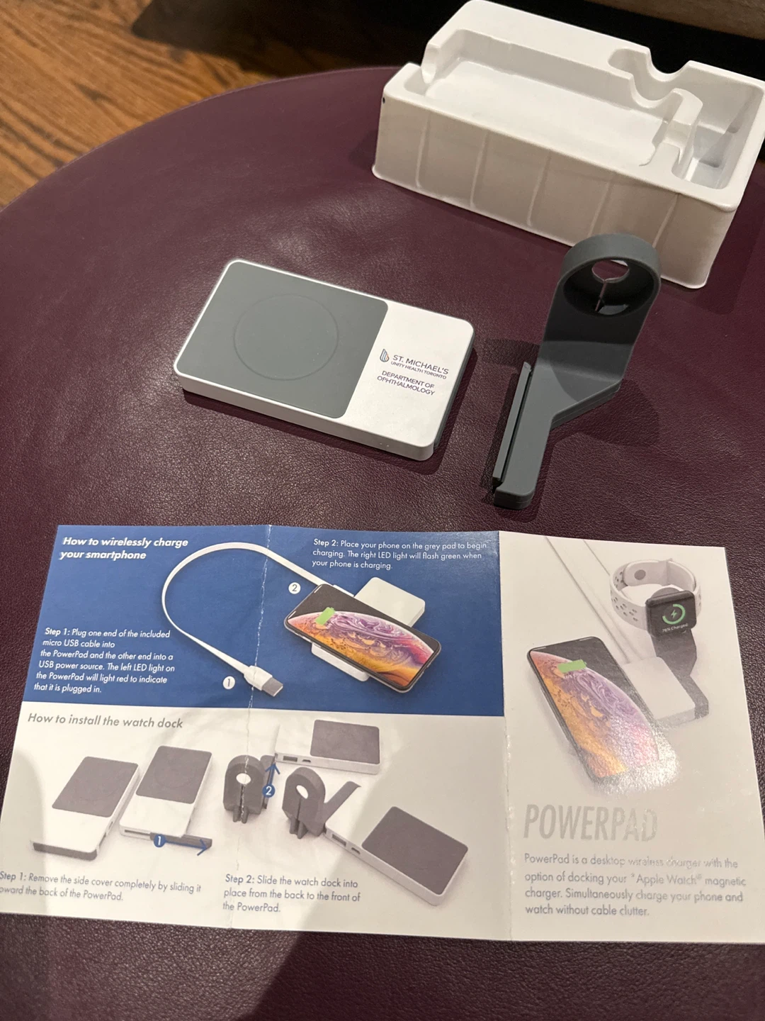 PowerPad Desktop Wireless Charger and Watch Dock - photo 3