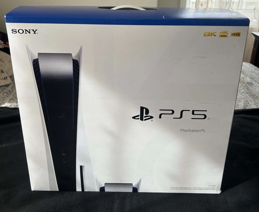 PS5 Console Disc Edition - Complete Box, Cables & Controller - photo 2