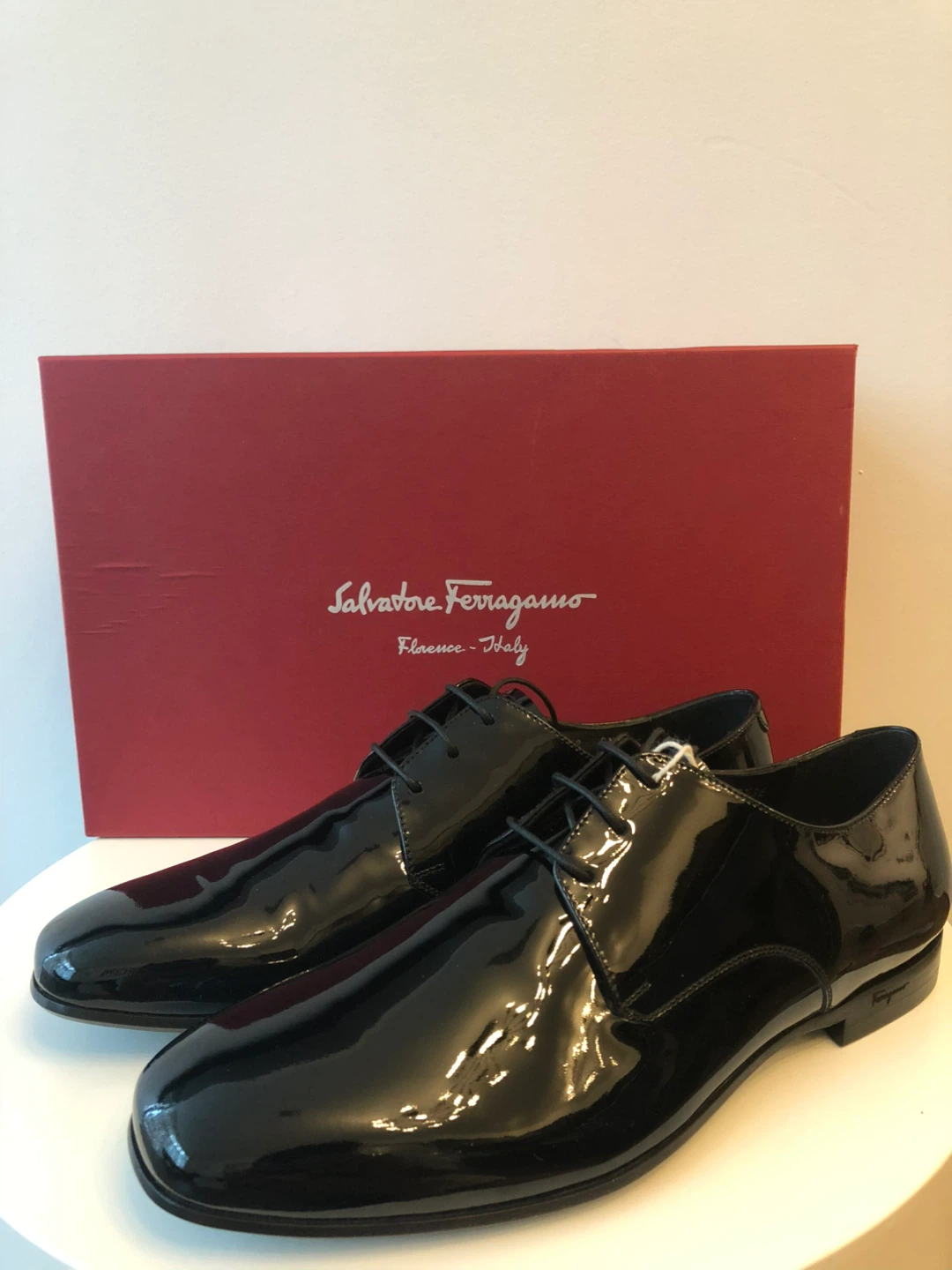 Salvatore Ferragamo Men's Patent Leather Shoes 6.5 EEE