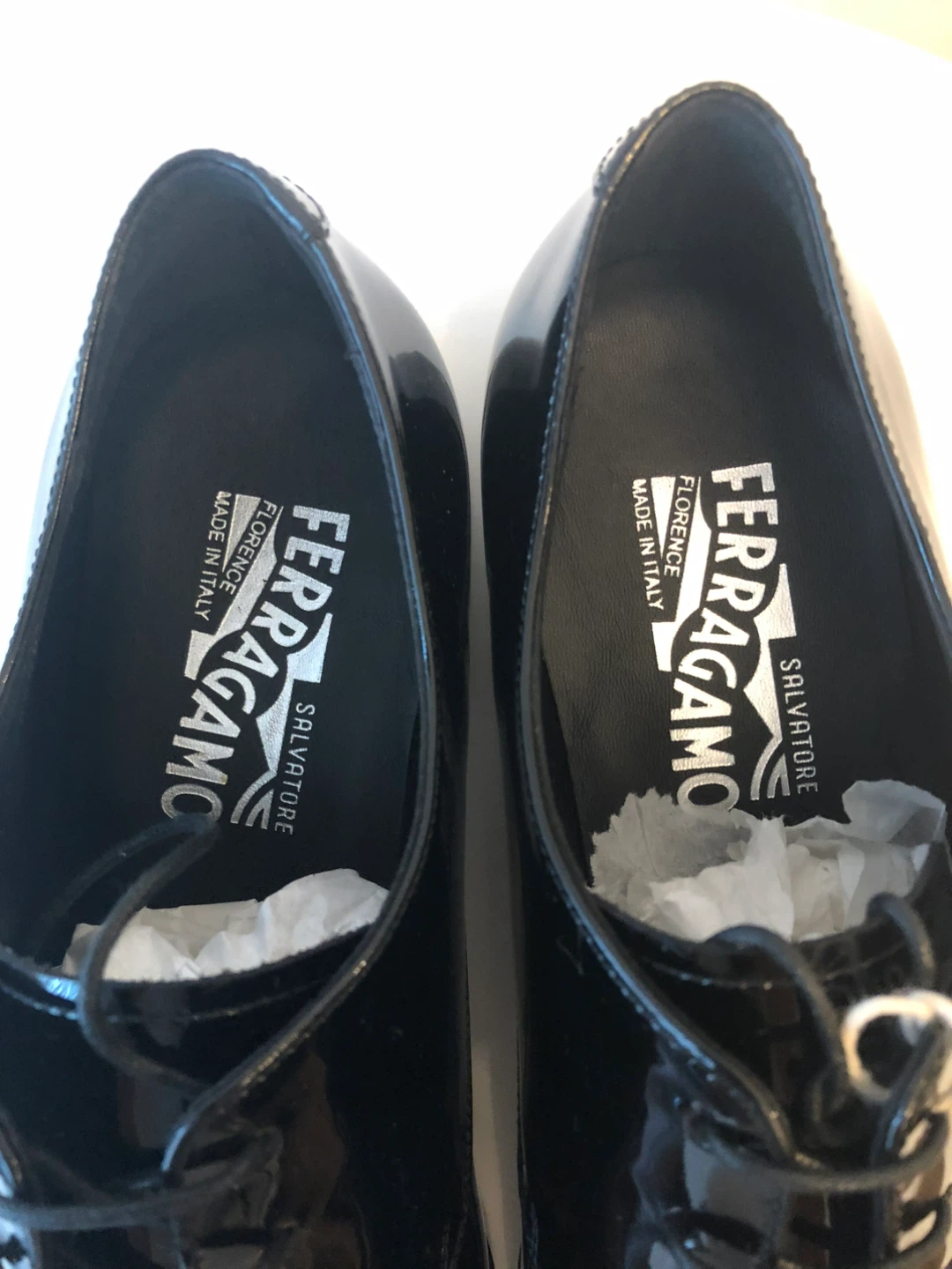 Salvatore Ferragamo Men's Patent Leather Shoes 6.5 EEE - photo 3