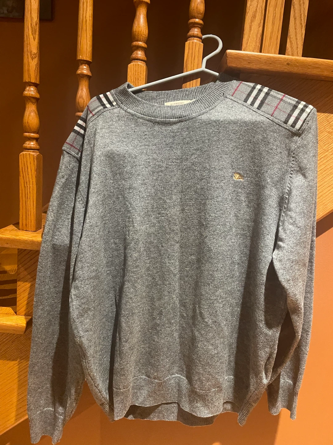 Burberry London Grey Crew Neck Sweater