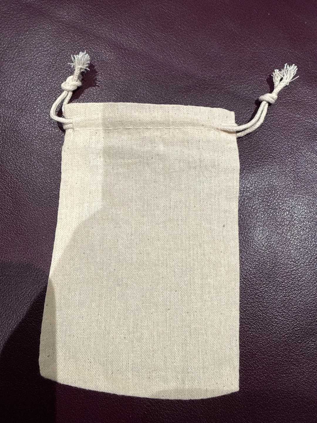 Canvas drawstring coin bag - photo 2