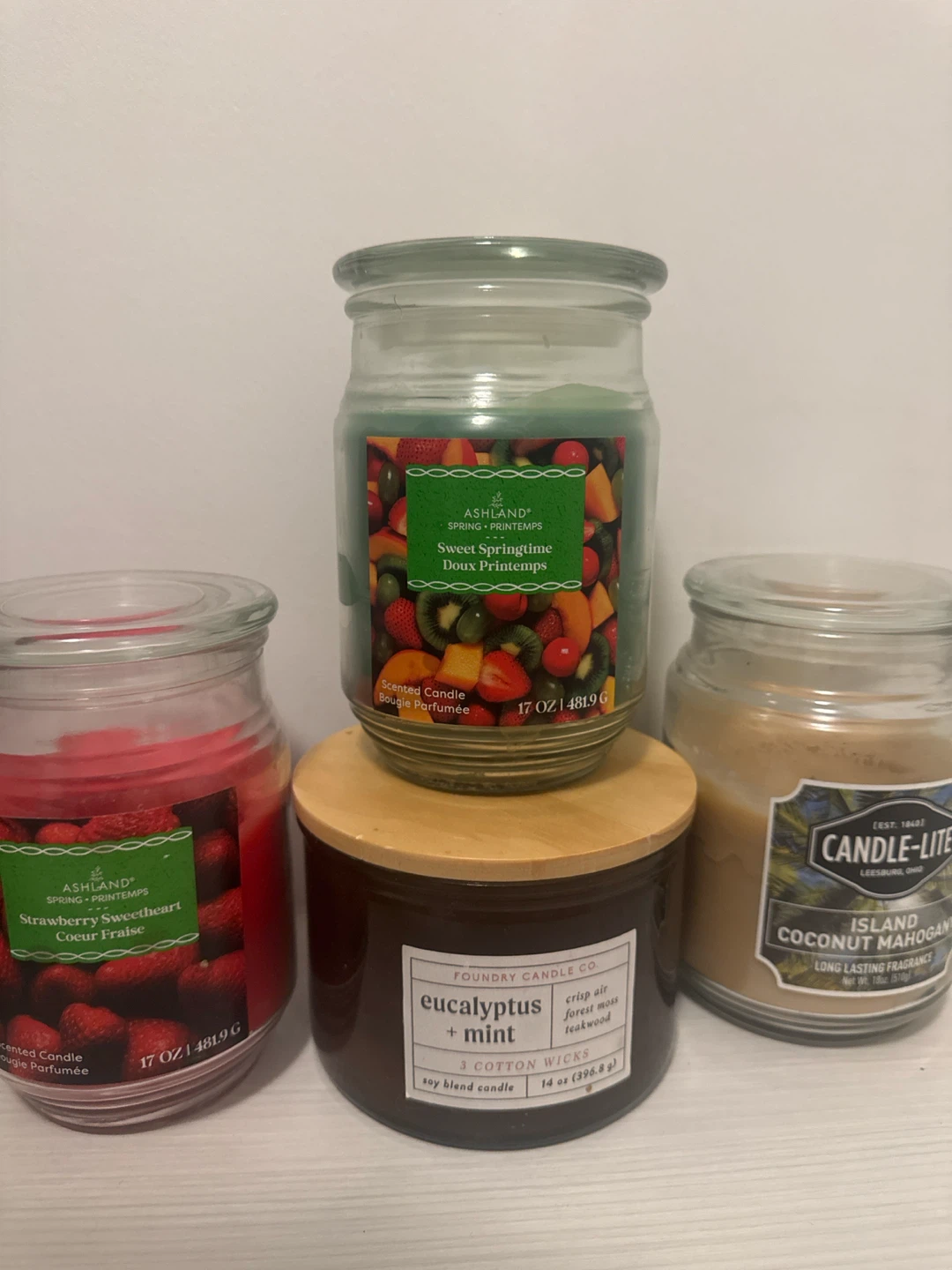 Assorted Scented Candles - Set of 4