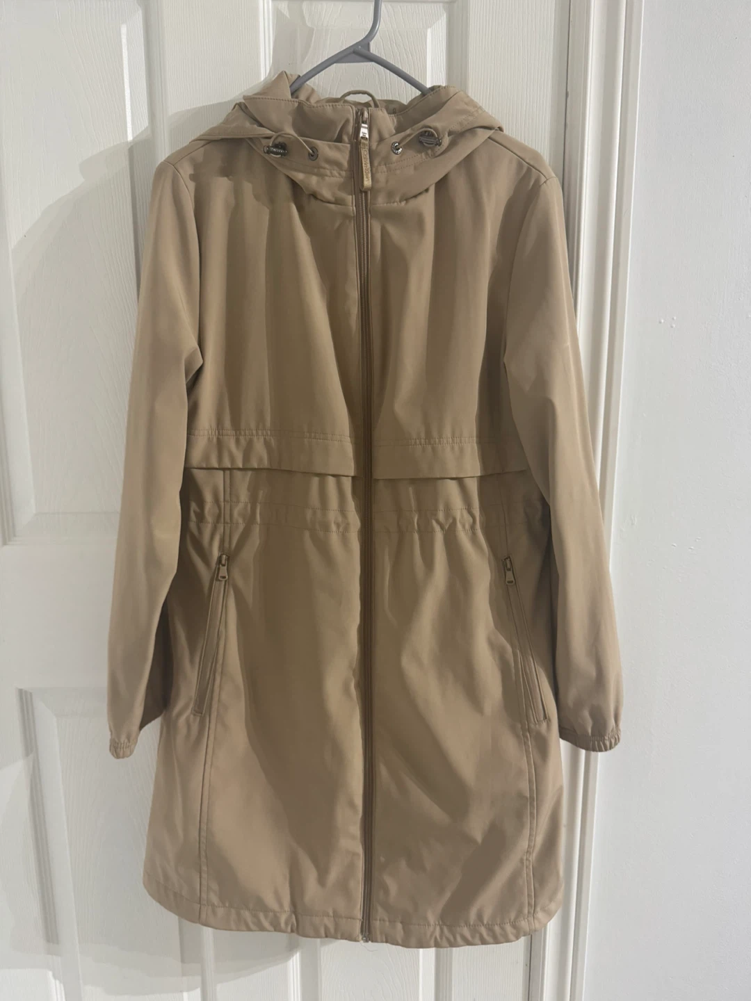 Calvin Klein Tan Hooded Rain Jacket