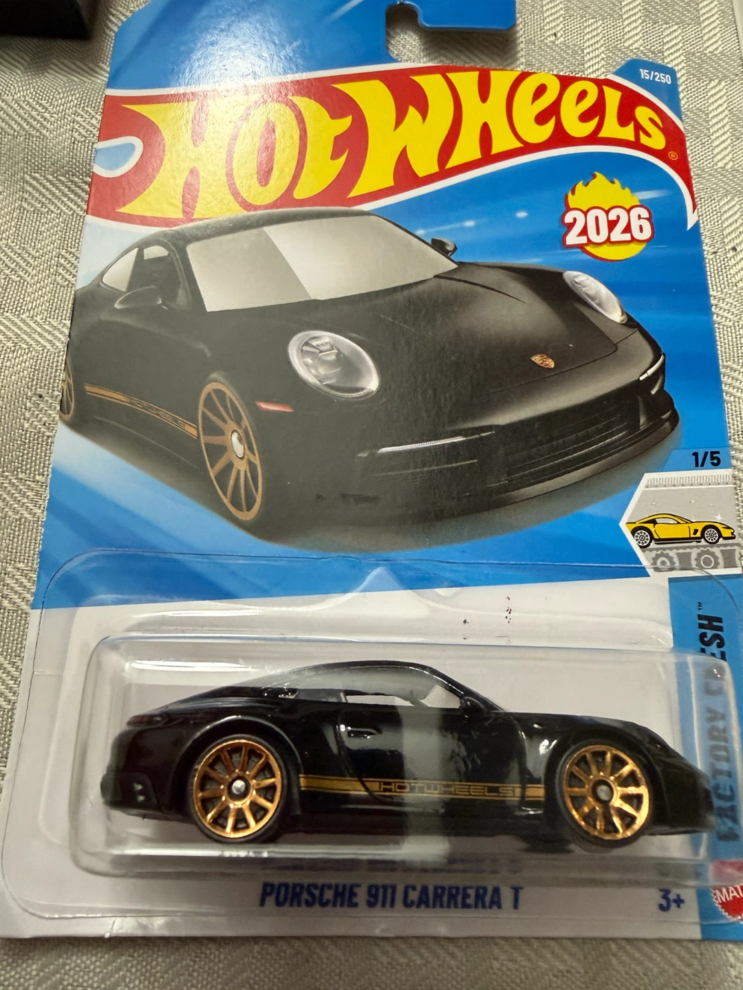 Hot Wheels Porsche 911 Carrera T Black