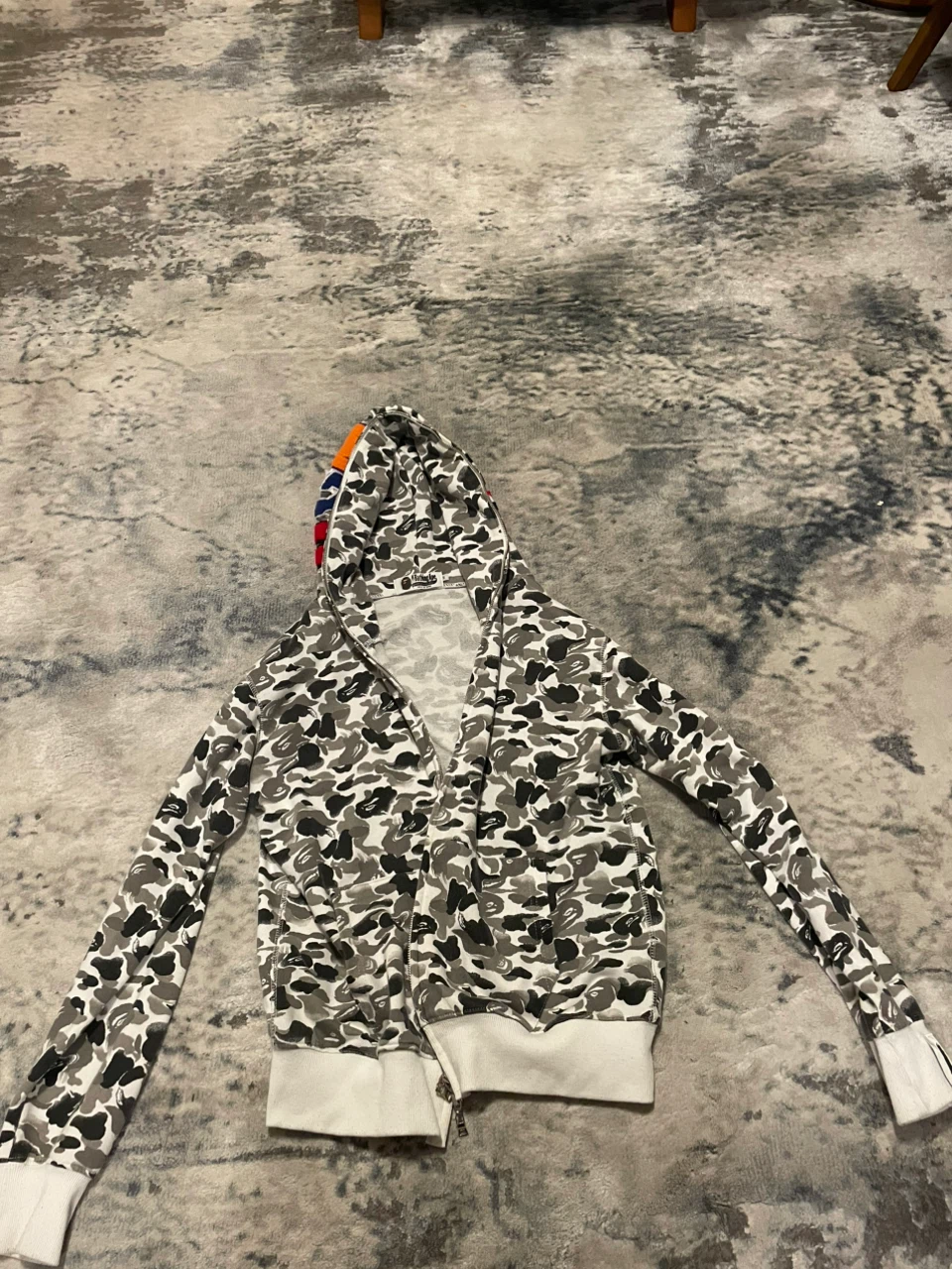 A Bathing Ape Camo Full Zip Hoodie