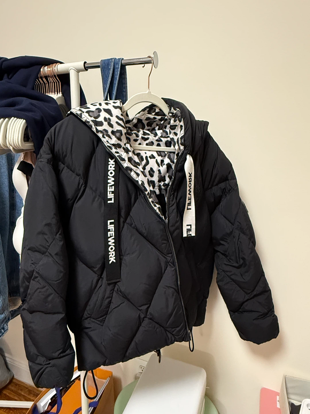 Lifework Reversible Puffer Jacket women size M