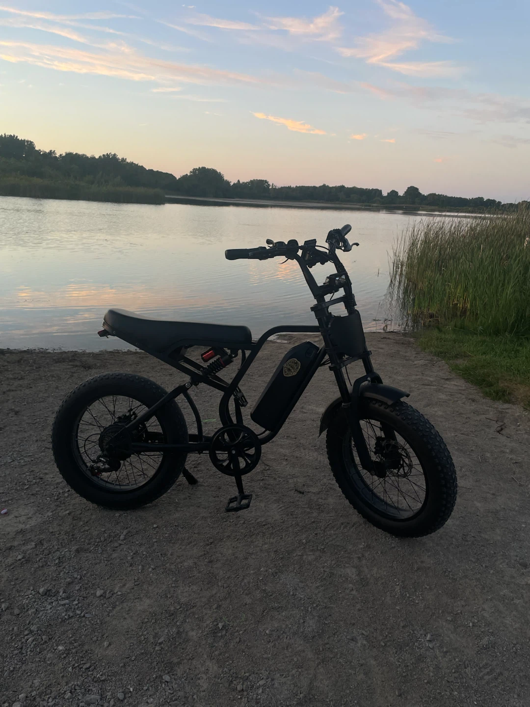 Black Fat Tire Electric Bike