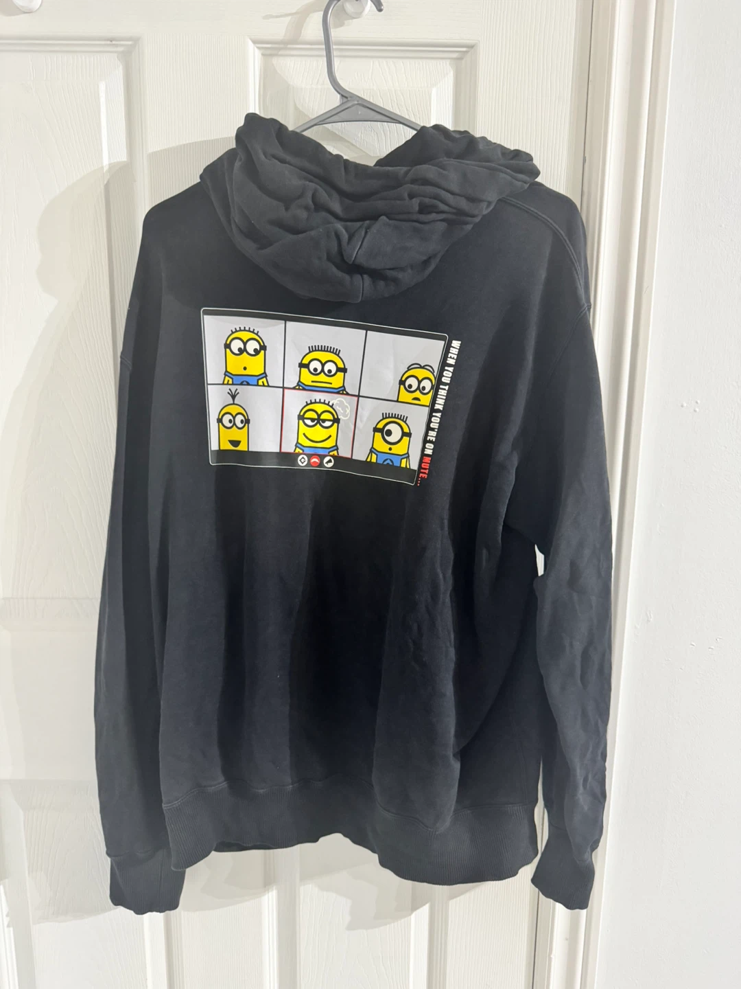 Minions Graphic Black Hoodie - photo 2