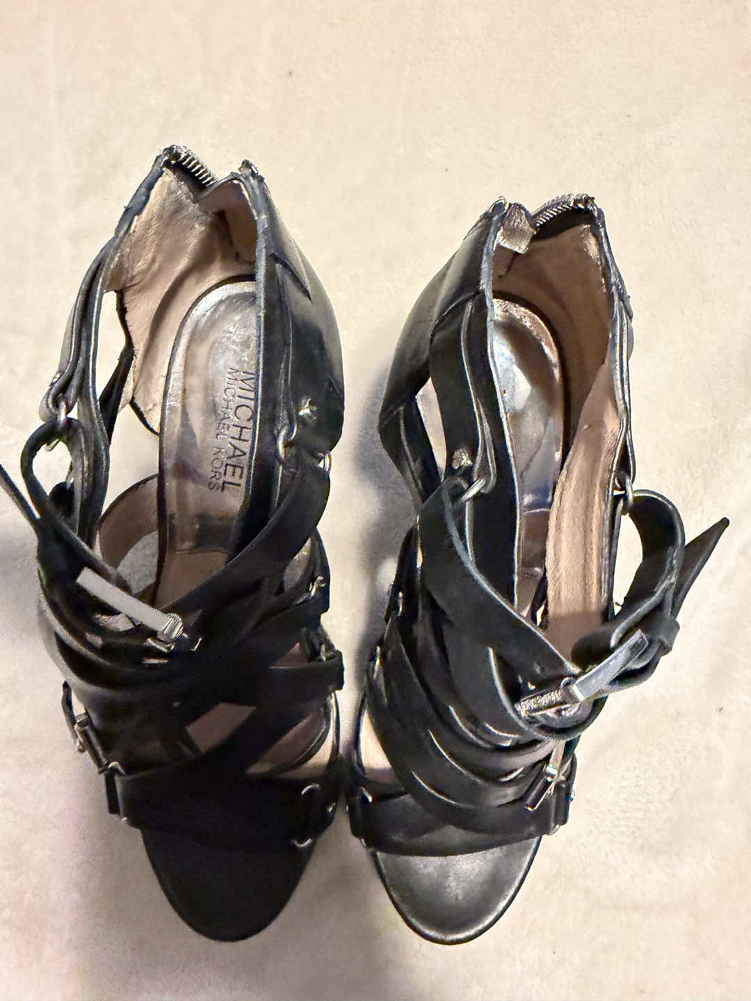 Michael Kors Black Strappy Heels - photo 2