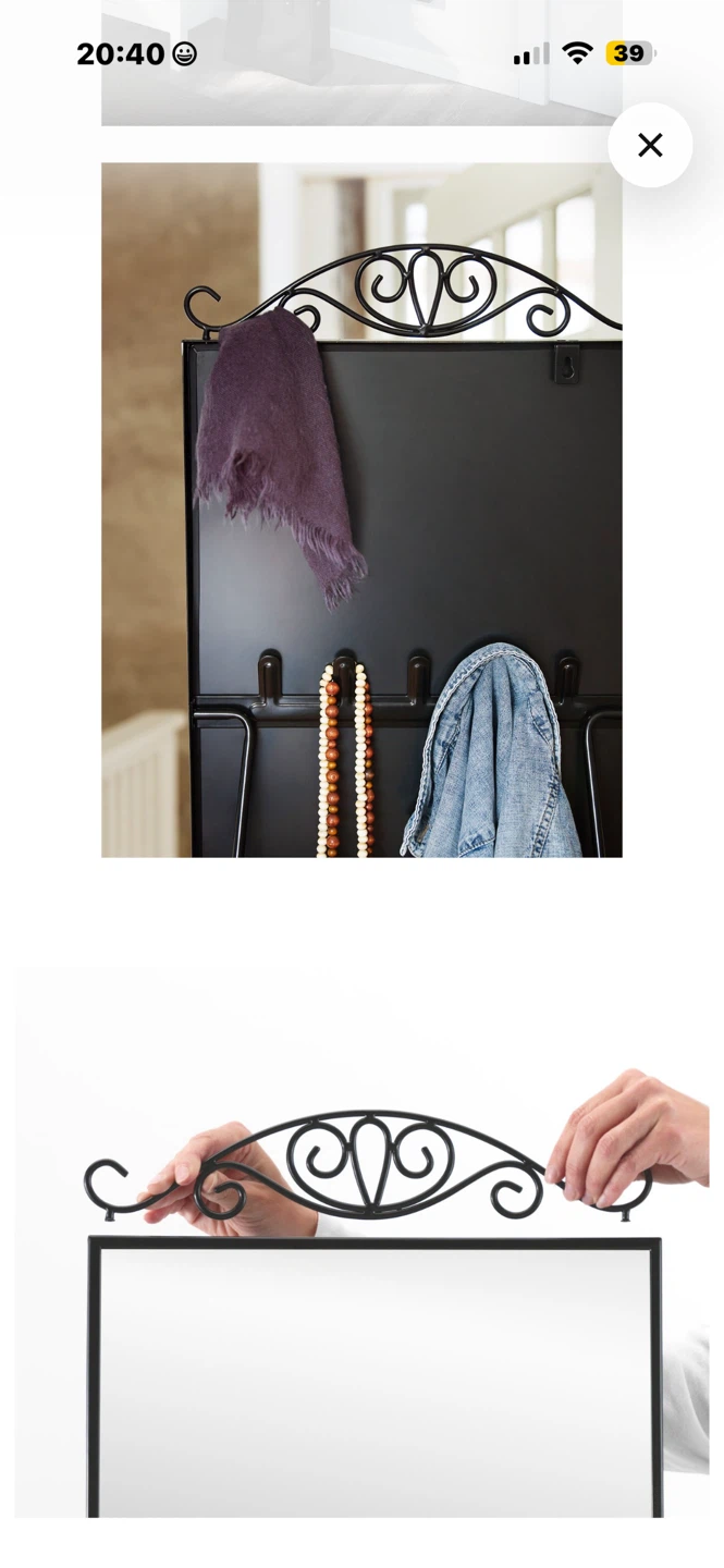 IKEA KARMSUND Standing Mirror, Black - photo 3