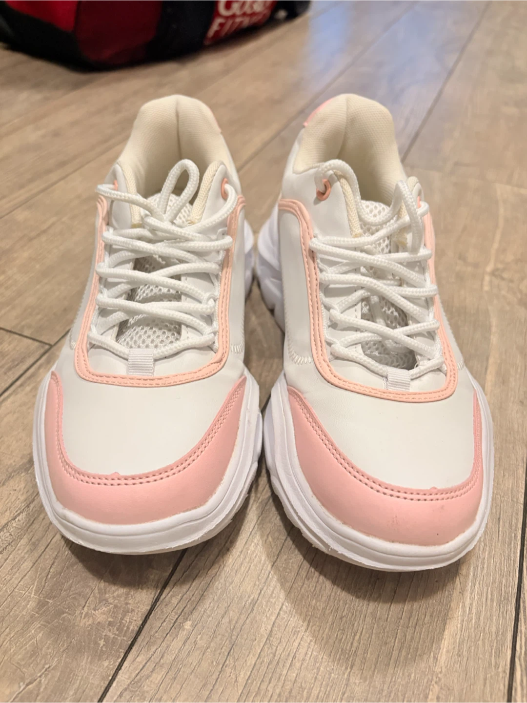 White and pink chunky sneakers - photo 3