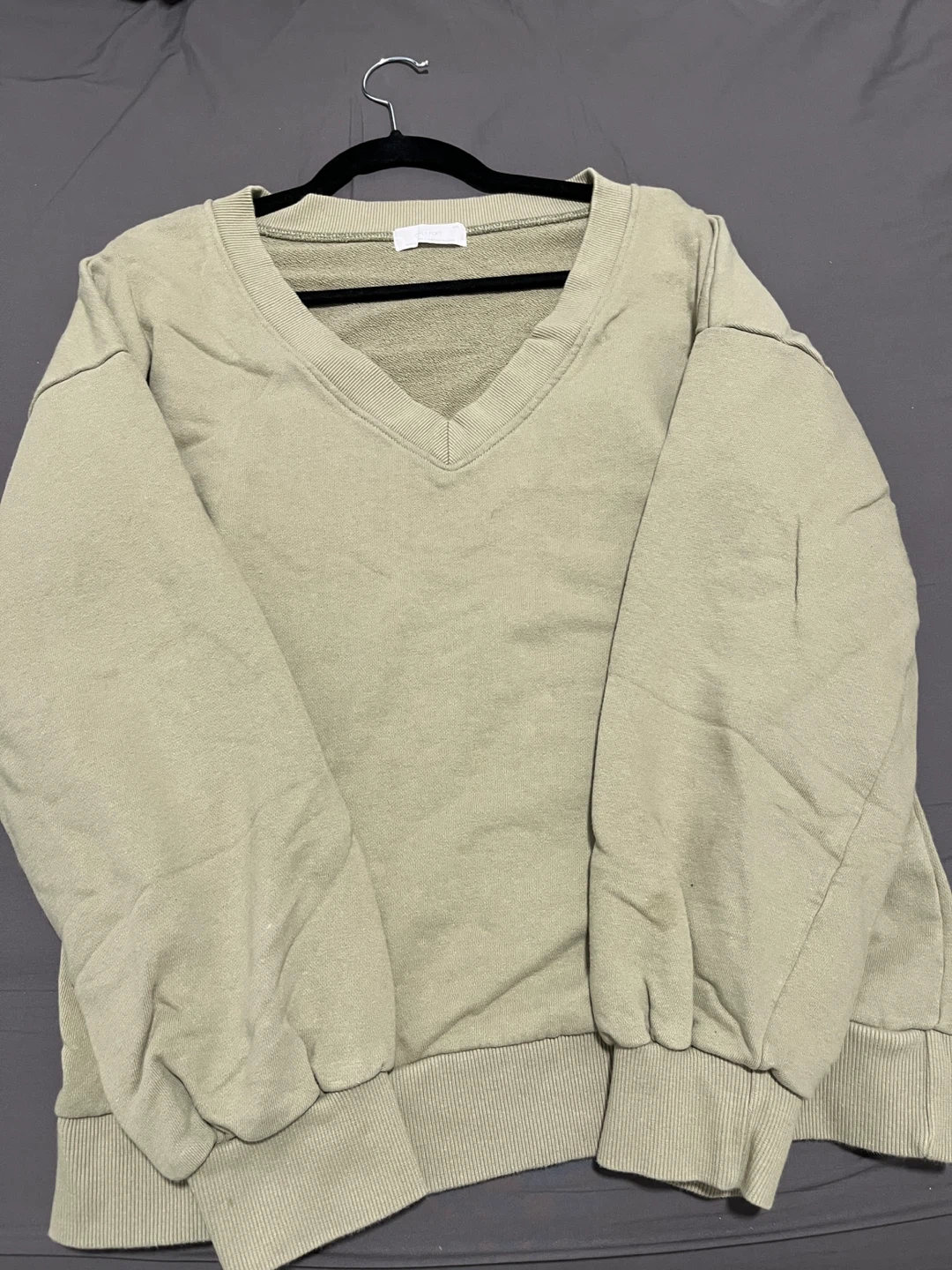 Oak + Fort Sage Green V-Neck Sweatshirt - photo 4