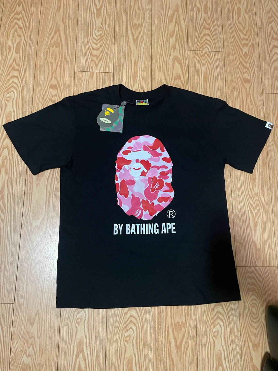A Bathing Ape Bape T-Shirt Black Pink Camo Size M - photo 2