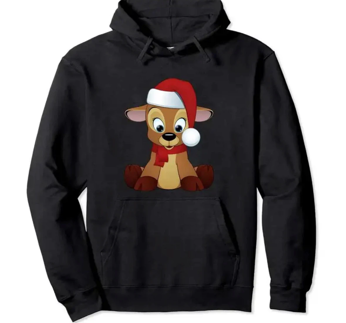 Black Reindeer  Hoodie