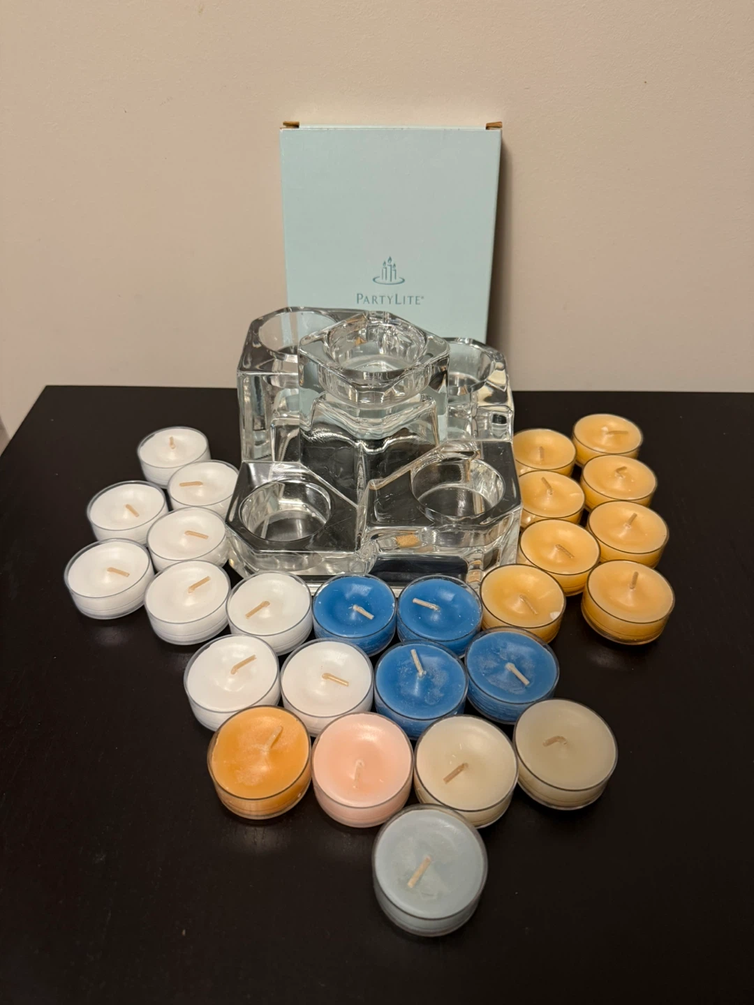 PartyLite Crystal Candle Holder and Tealights