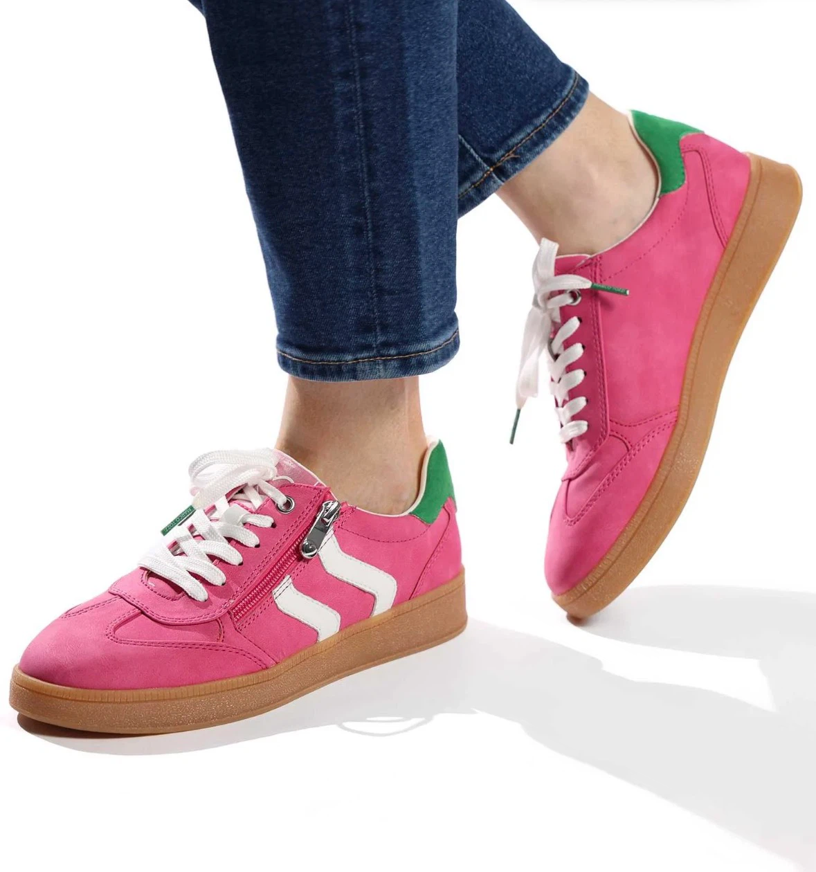 Marco Tozzi pink sneakers