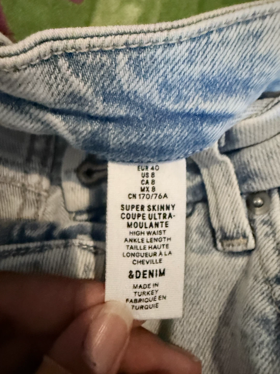 H&M Super Skinny High Waist Jeans Size 8 - photo 4