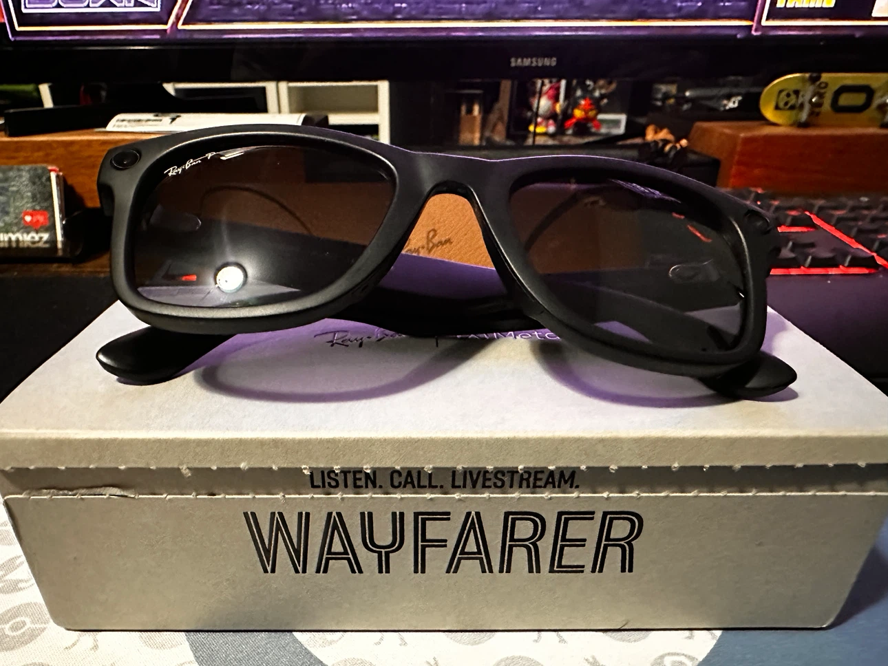 Meta Ray-Ban Wayfarer AI Smart Glasses (Gen1) - 4 Months old - photo 3