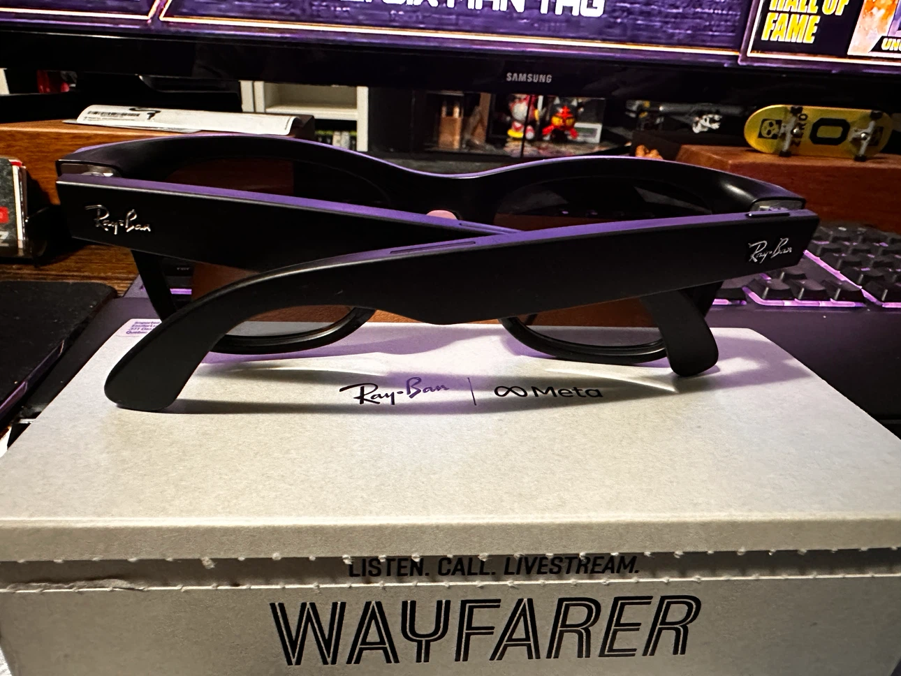 Meta Ray-Ban Wayfarer AI Smart Glasses (Gen1) - 4 Months old - photo 4