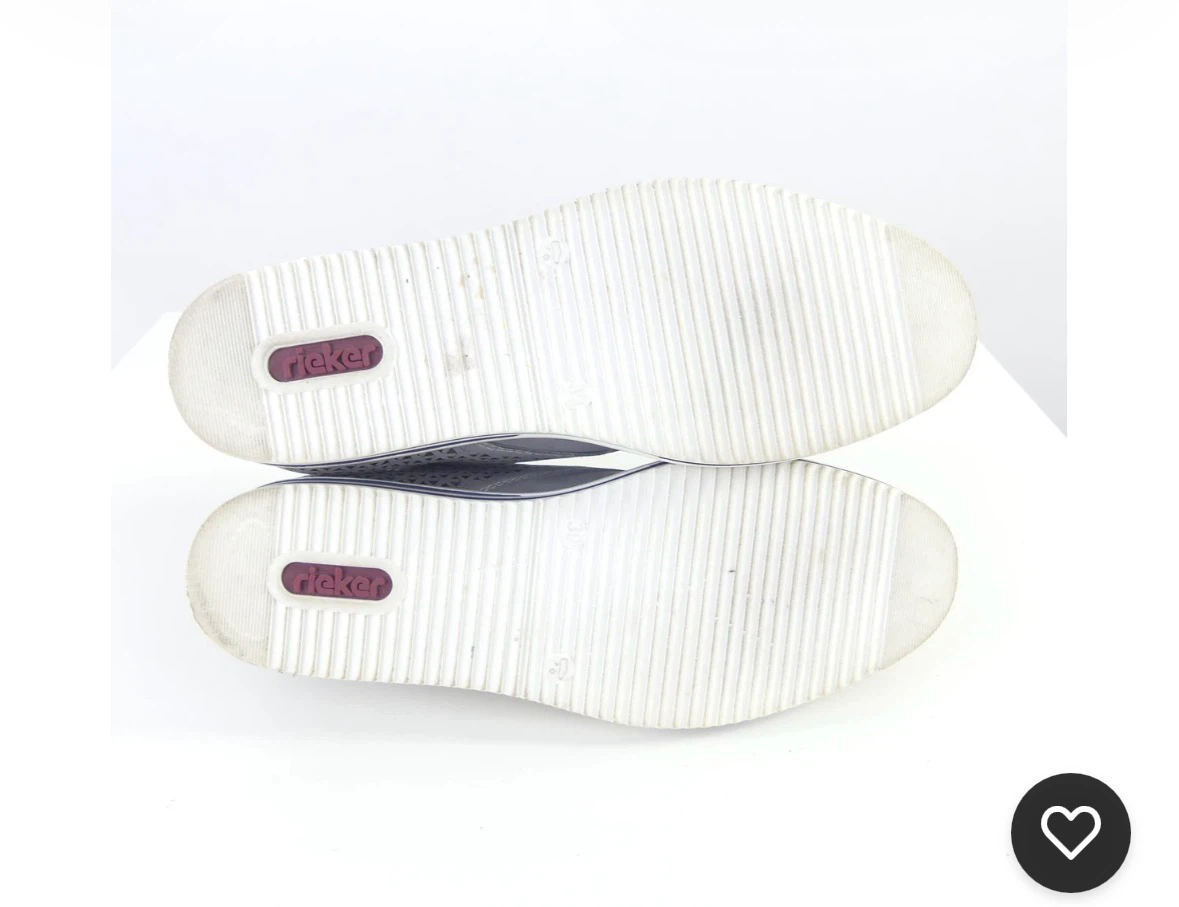 Rieker grey cut-out lace-up shoes - photo 3