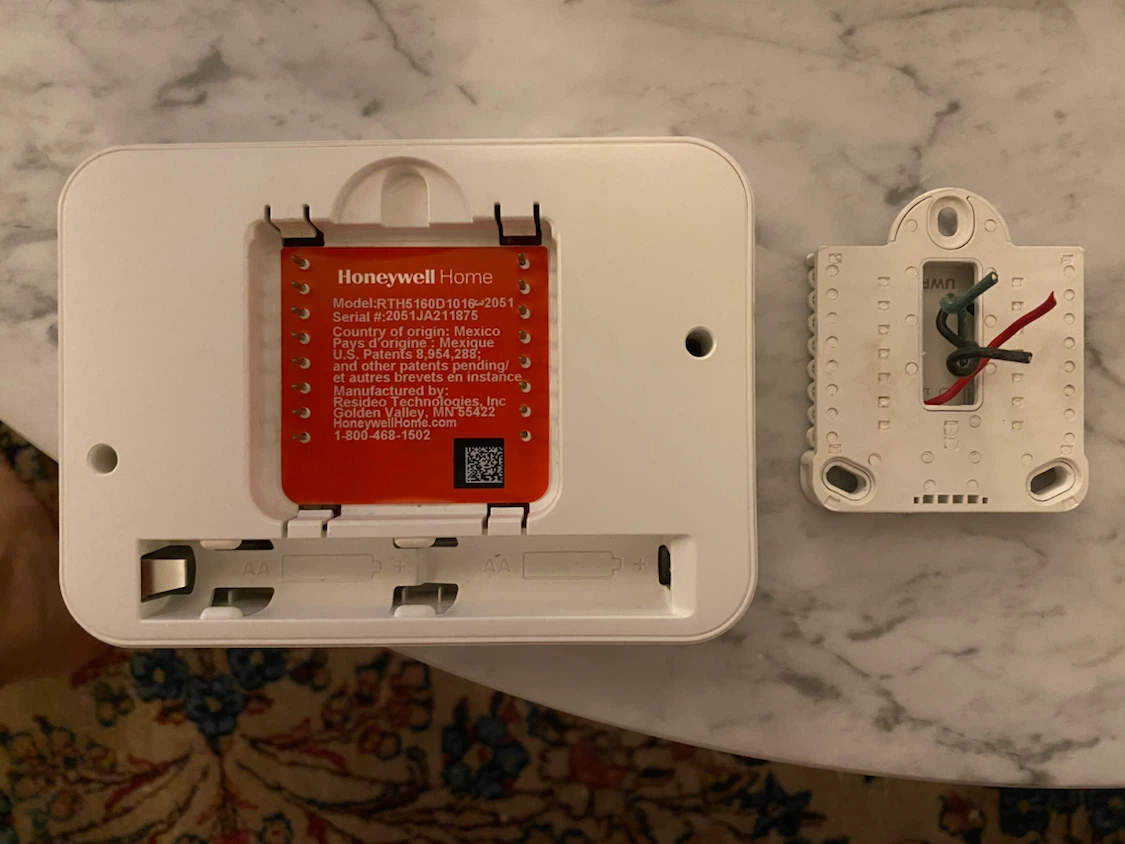 Honeywell Home Thermostat RTH5160D1016 - photo 2
