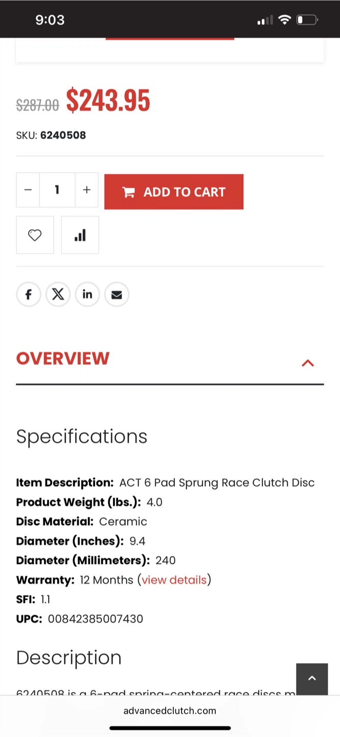 ACT Clutch Kit - photo 2